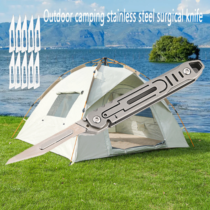 Fishing Equipment Gifts - Outdoor Camping Portable Stainless Steel Folding