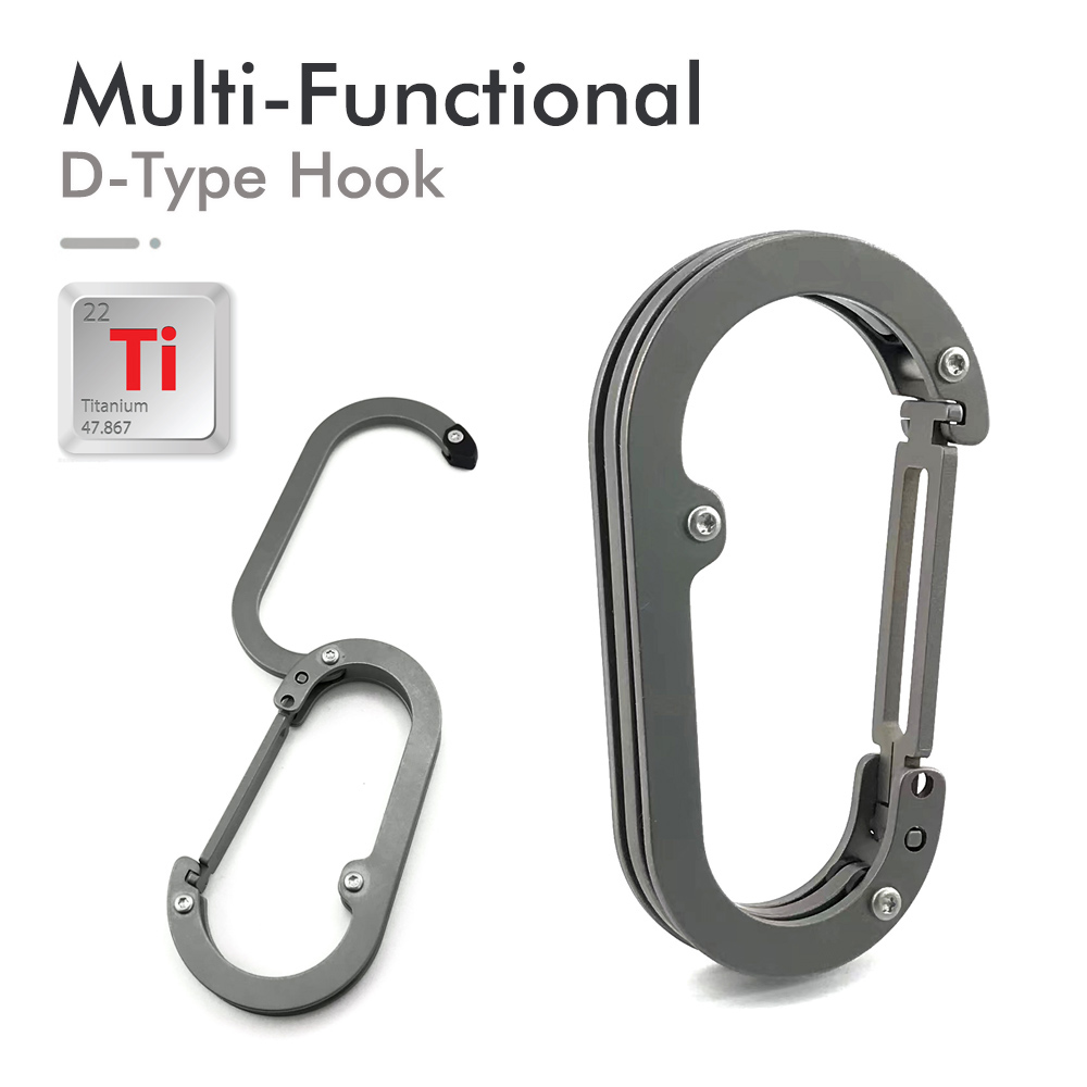 Fishing Equipment Basics - Multifunctional D-type Hook Carabiner Outdoor Backpack