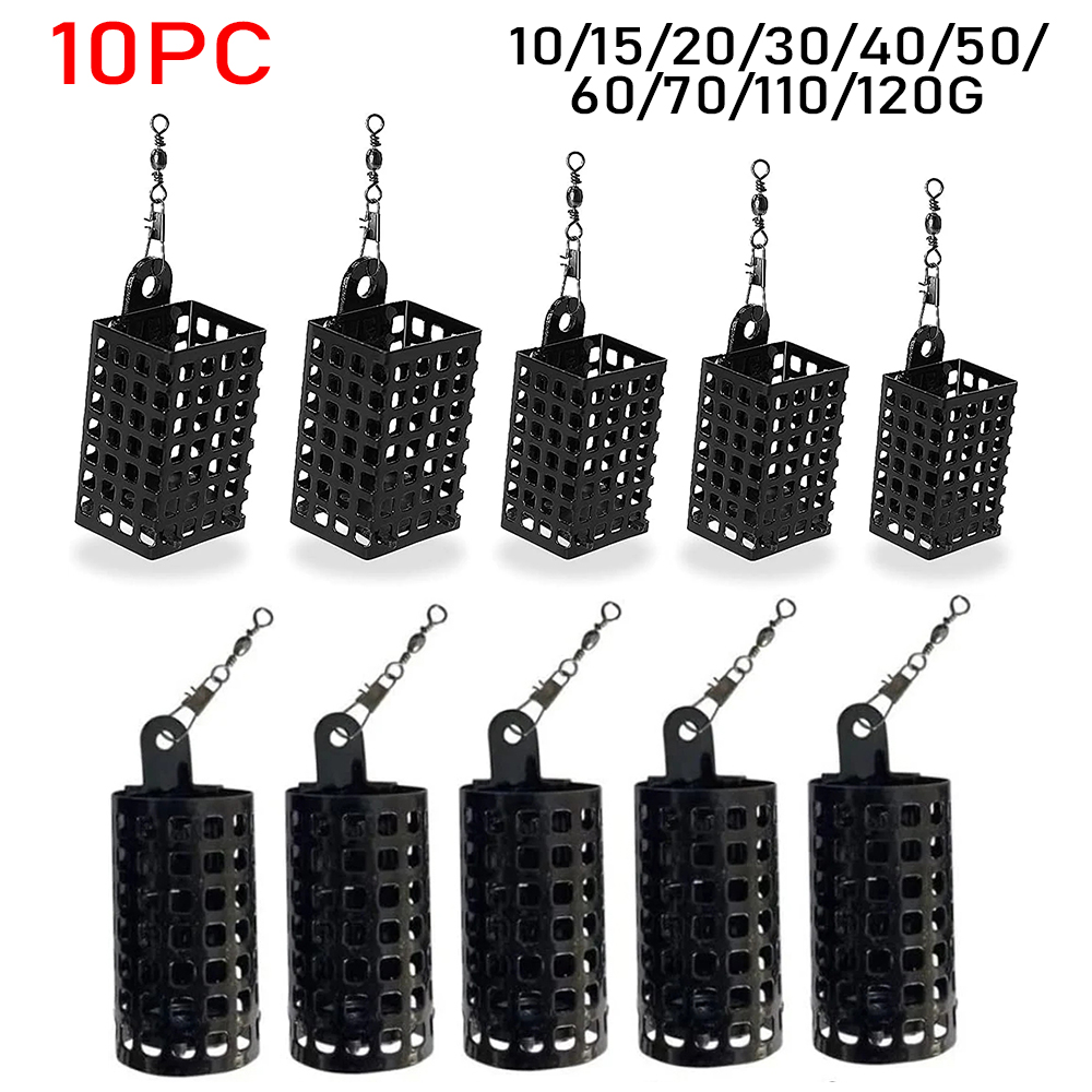 Fishing Equipment Set - 10PCS Fishing Tackle Feeder Cage Stainless
