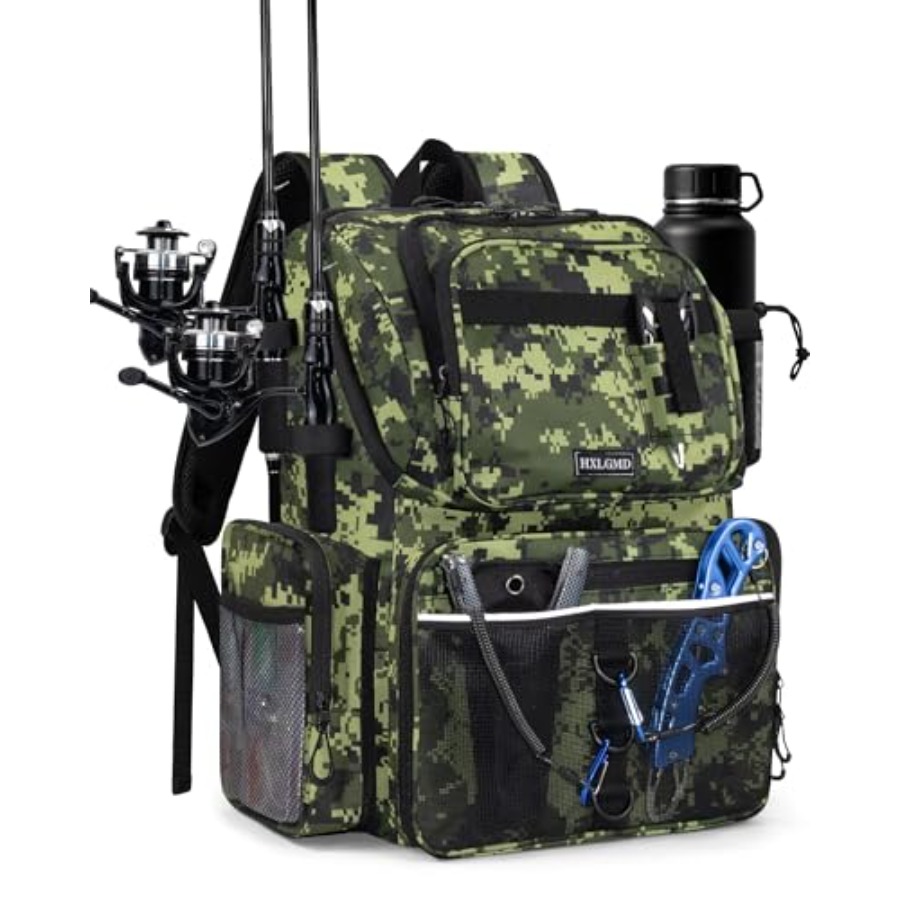 Fishing Equipment Rod - Fishing Backpack with Rod Holders, 43L