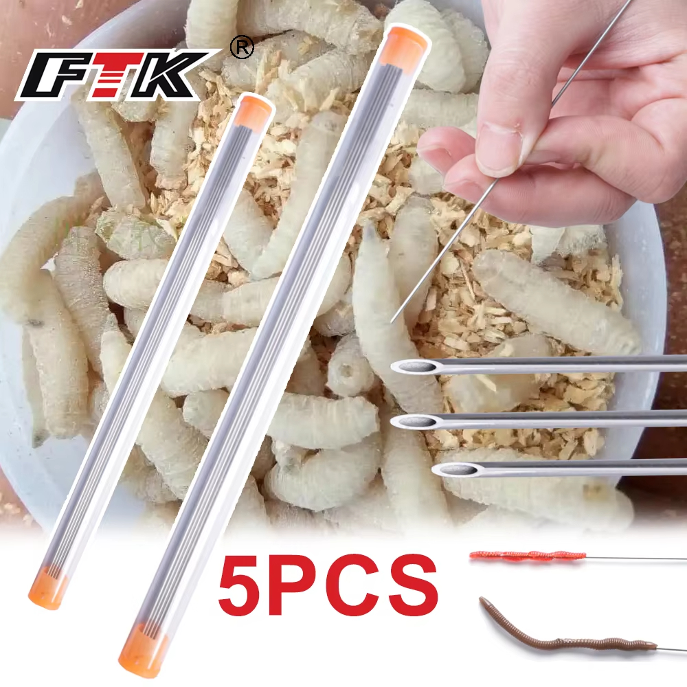 Earthworm Hooking Needle Stain - Fishing Equipment Basics avaliação e preço