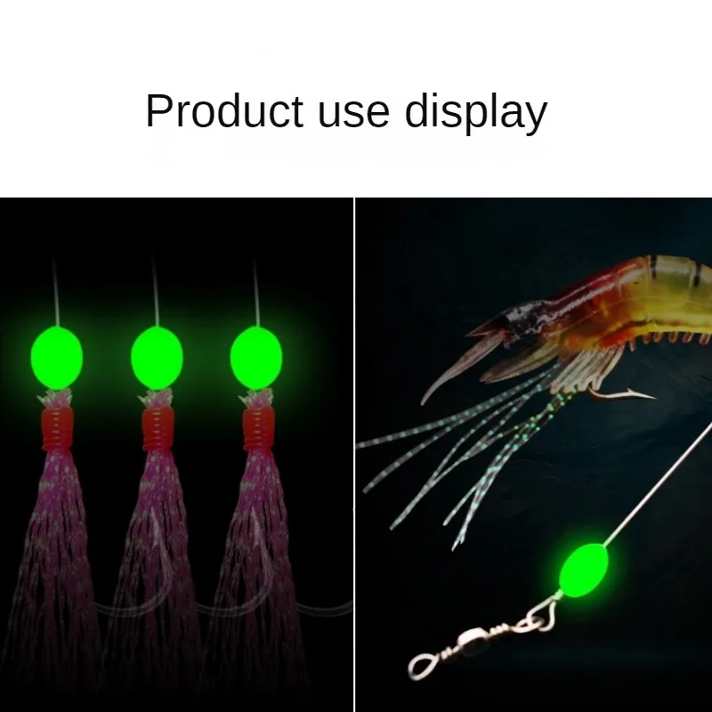 100pcs/lot Oval Night Luminous - Fishing Equipment On Sale avaliação e preço