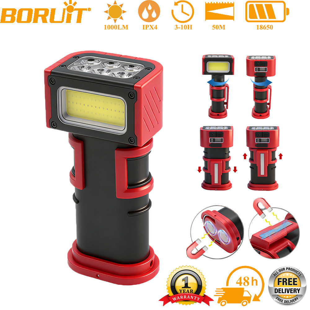 BORUiT COB LED Work Light 1000 - Fishing Hook avaliação e preço
