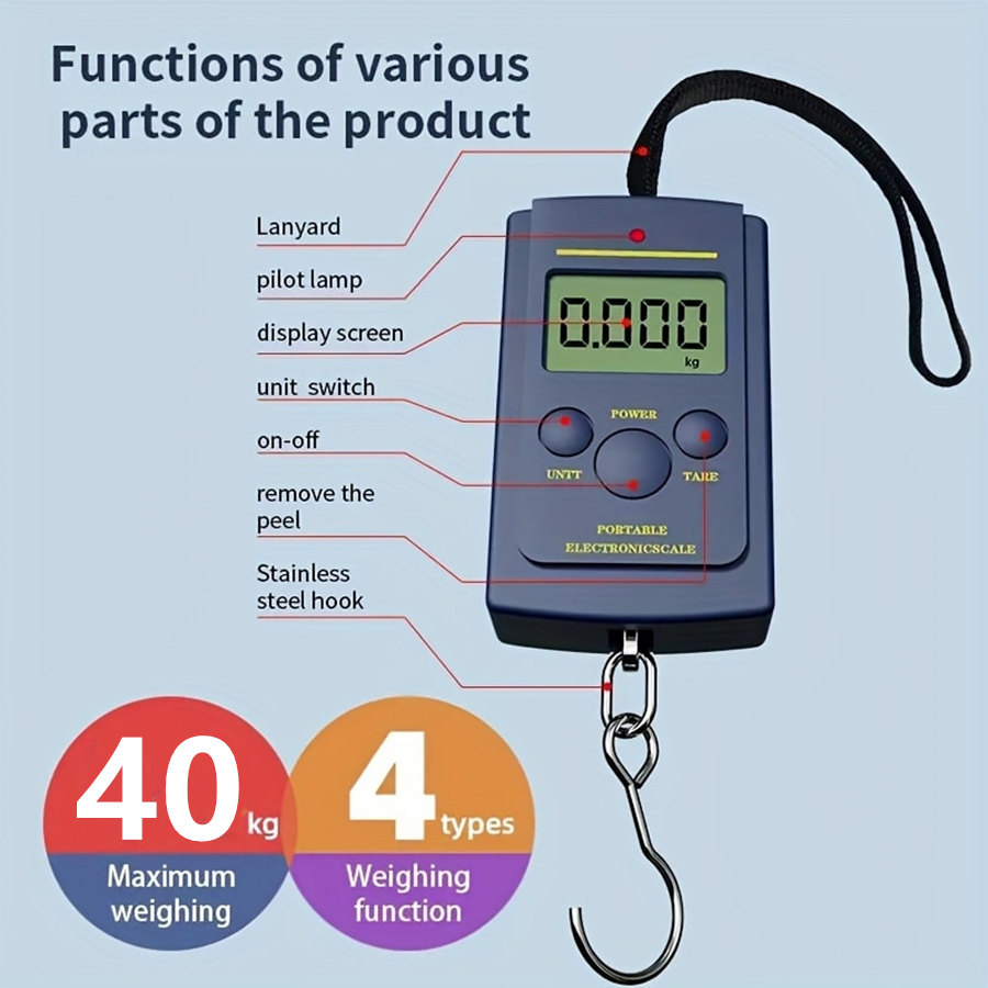 40kg Multifunctional Mini Elec - Fishing Hook avaliação e preço