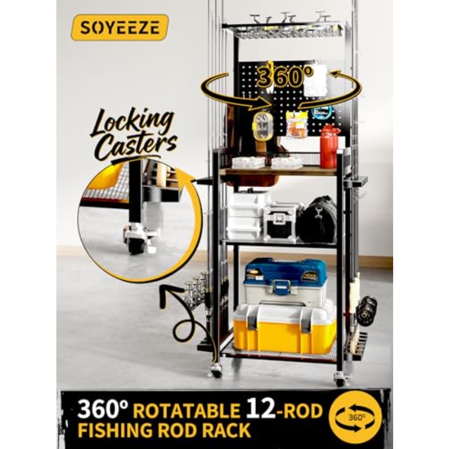 Fishing Rod Holder Rotating Fi - Fishing Equipment Rod avaliação e preço
