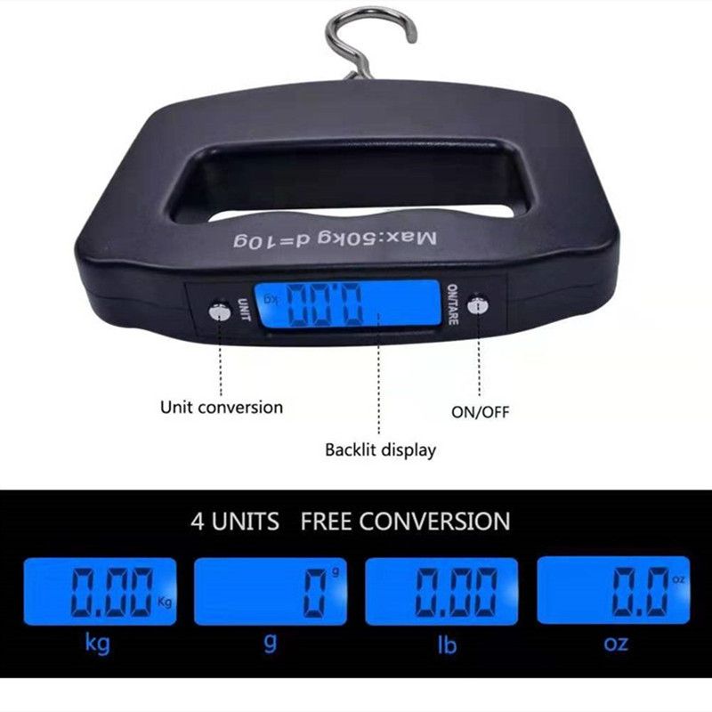 50kg Digital Fishing Scale Han - Fishing Equipment Basics avaliação e preço