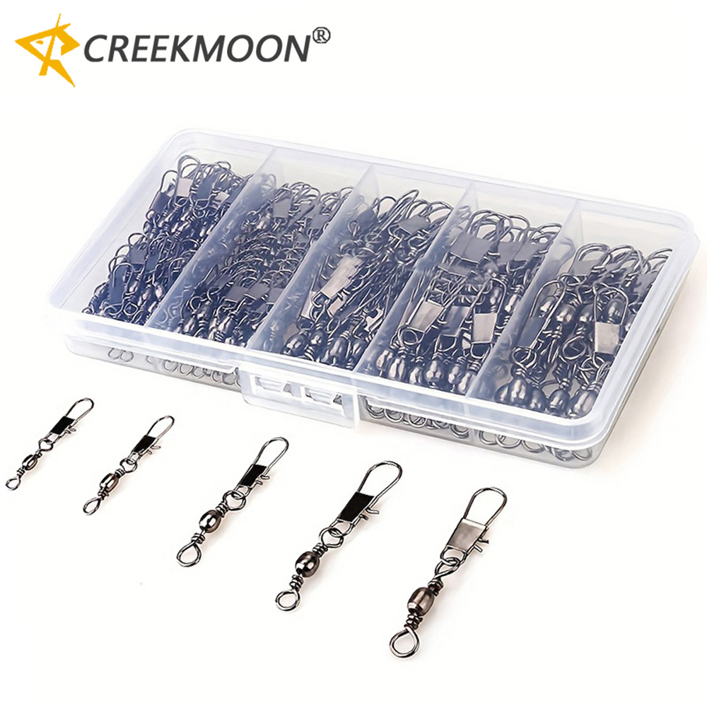 100Pcs/Lot 4#6#8#10#12# Swivel - Fishing Equipment Basics avaliação e preço