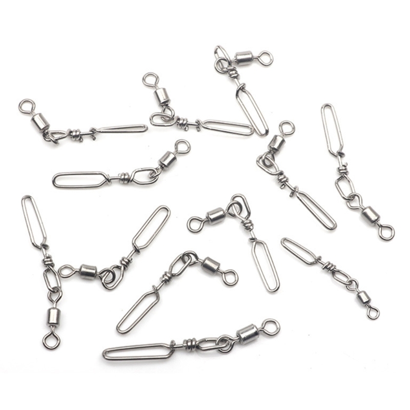 10Pcs Stainless Steel Quick Sn - Fishing Equipment Set avaliação e preço