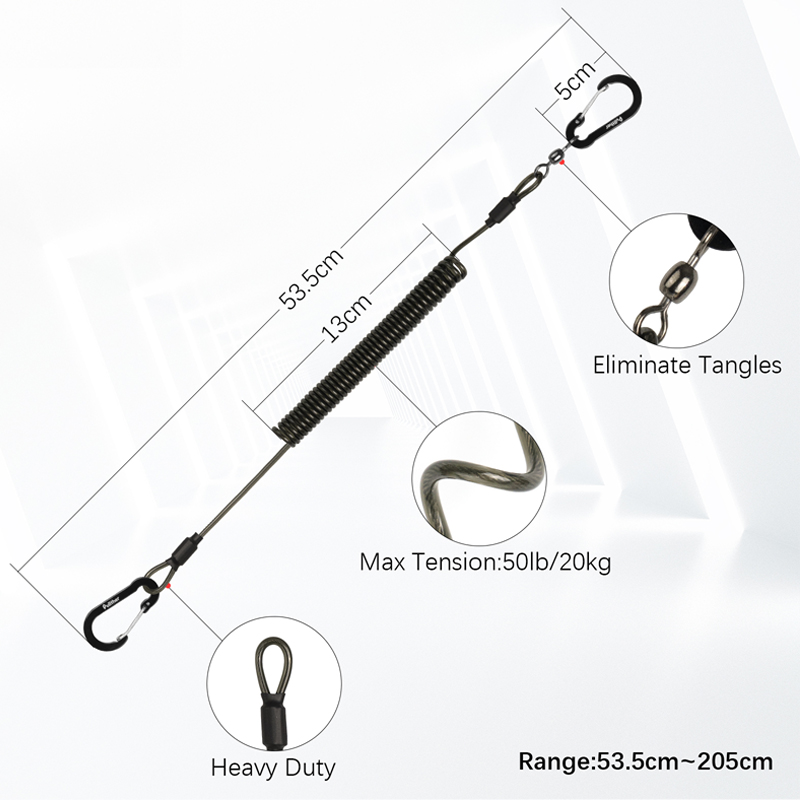 fishing tools Coiled Lanyards  - Fishing Equipment Rod avaliação e preço
