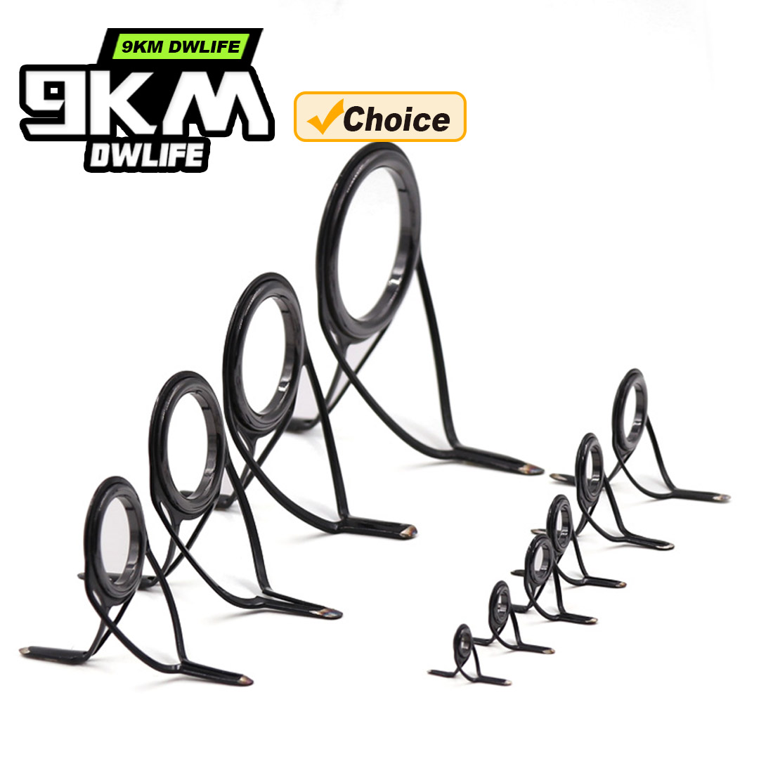 9KM OB Curved Rod Guide Kit 10 - Fishing Equipment Rod avaliação e preço