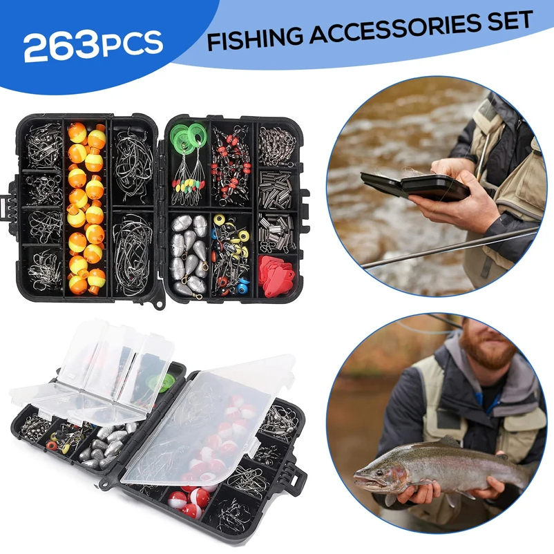 263pcs Outdoor Fishing Accesso - Fishing Equipment Set avaliação e preço