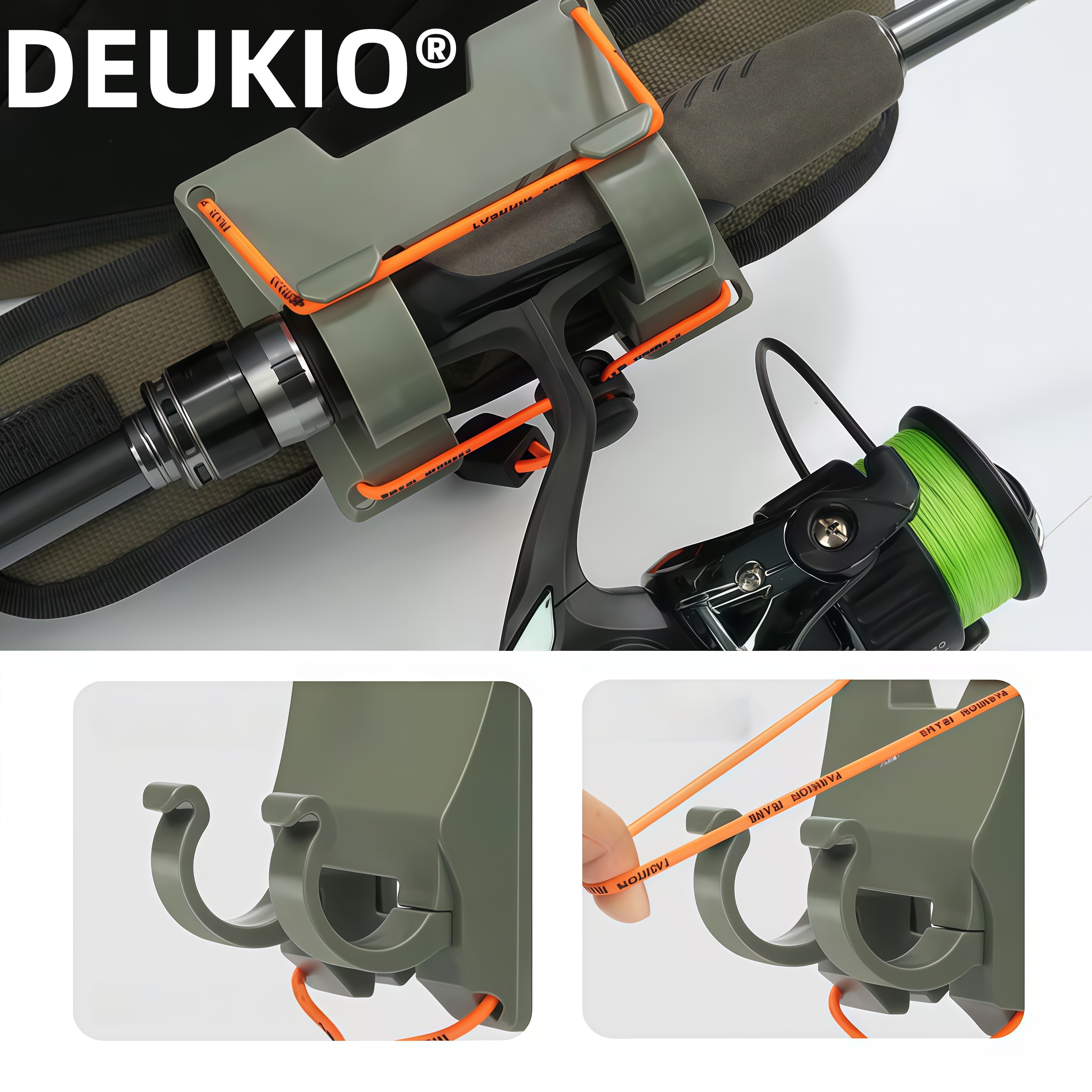 DEUKIO Outdoor Belt Clip Rod H - Fishing Equipment Rod avaliação e preço