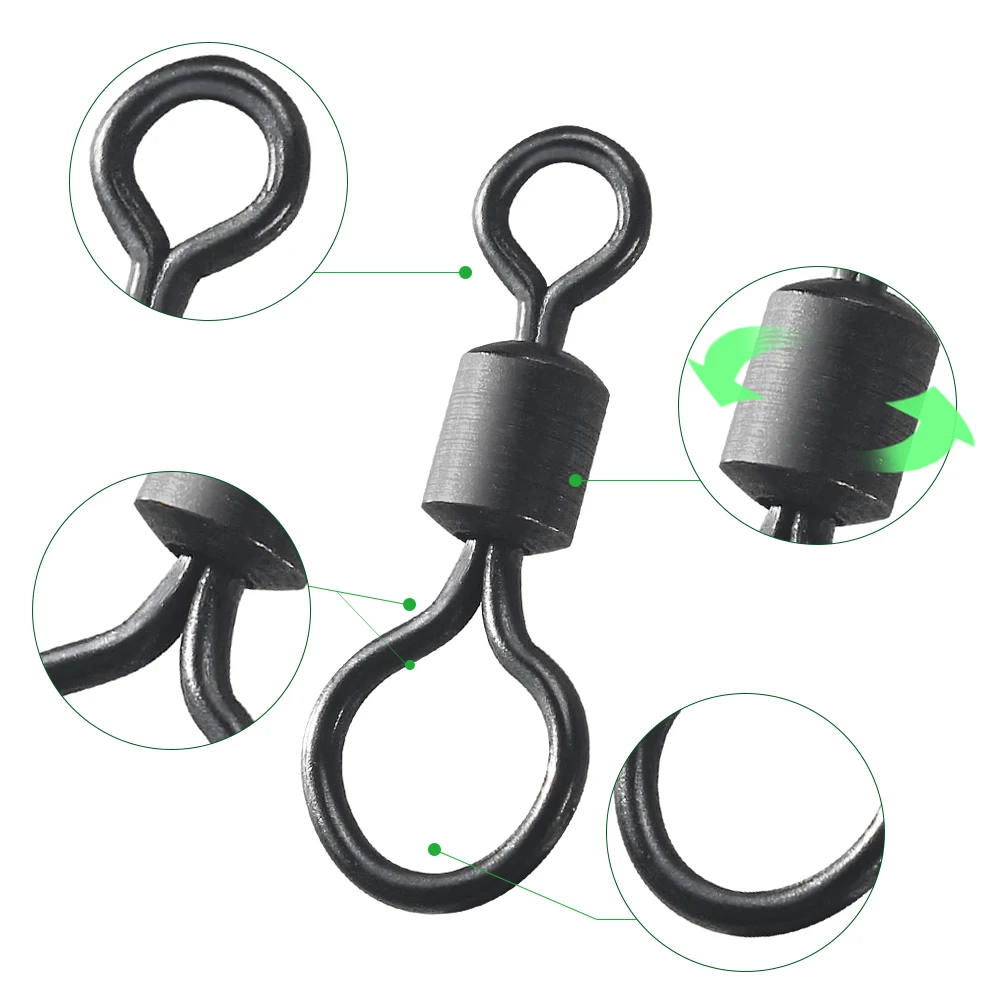 100pcs Carp Fishing Swivel Big - Fishing Equipment Wholesale avaliação e preço