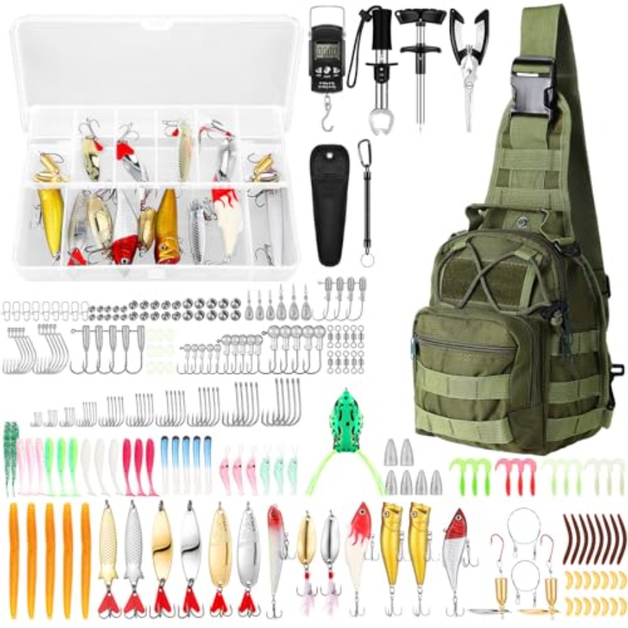 393 Pcs Fishing Gifts for Men  - Fishing Equipment Gifts avaliação e preço