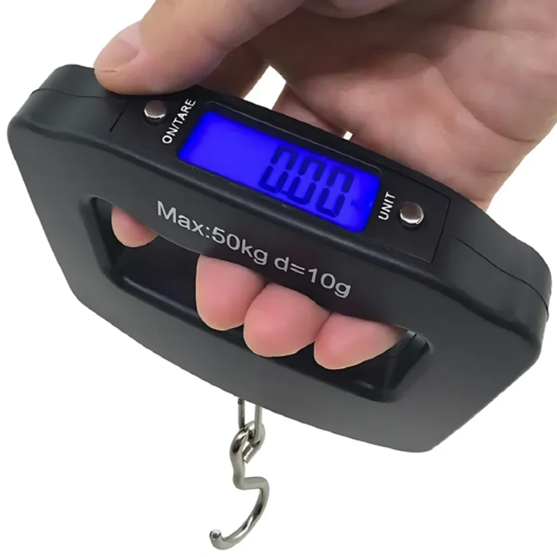 50kg/10g Travel Luggage Scale  - Fishing Hook avaliação e preço
