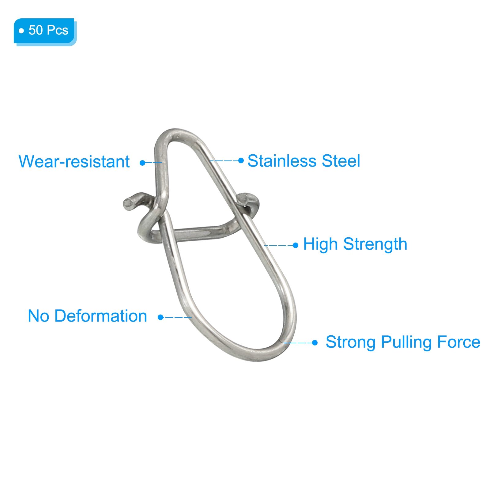 50pcs Stainless Steel Fishing  - Fishing Equipment Basics avaliação e preço