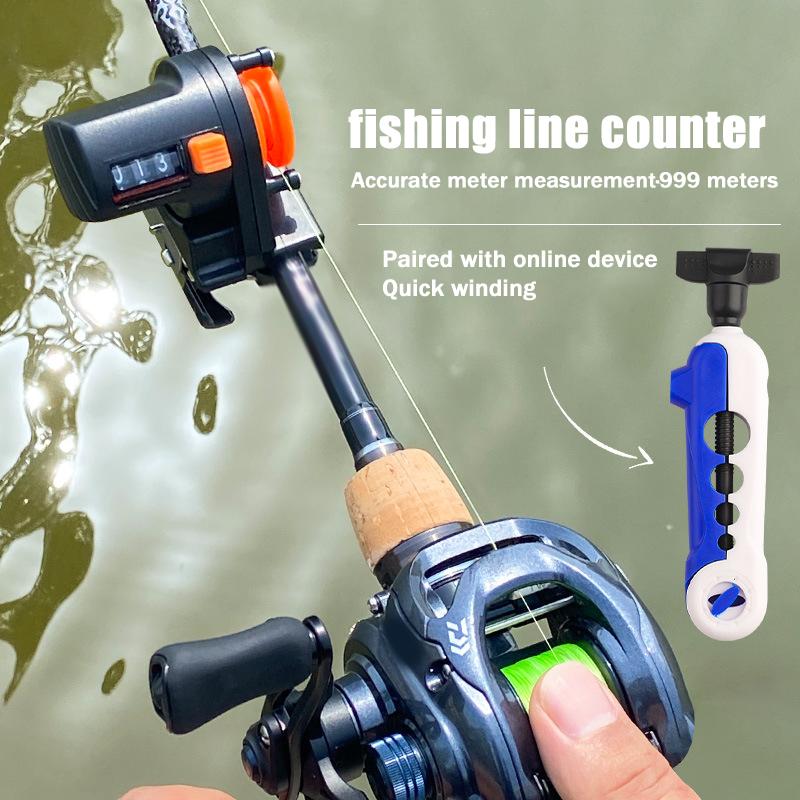 0-999M Fishing Line Counter De - Fishing Equipment Rod avaliação e preço