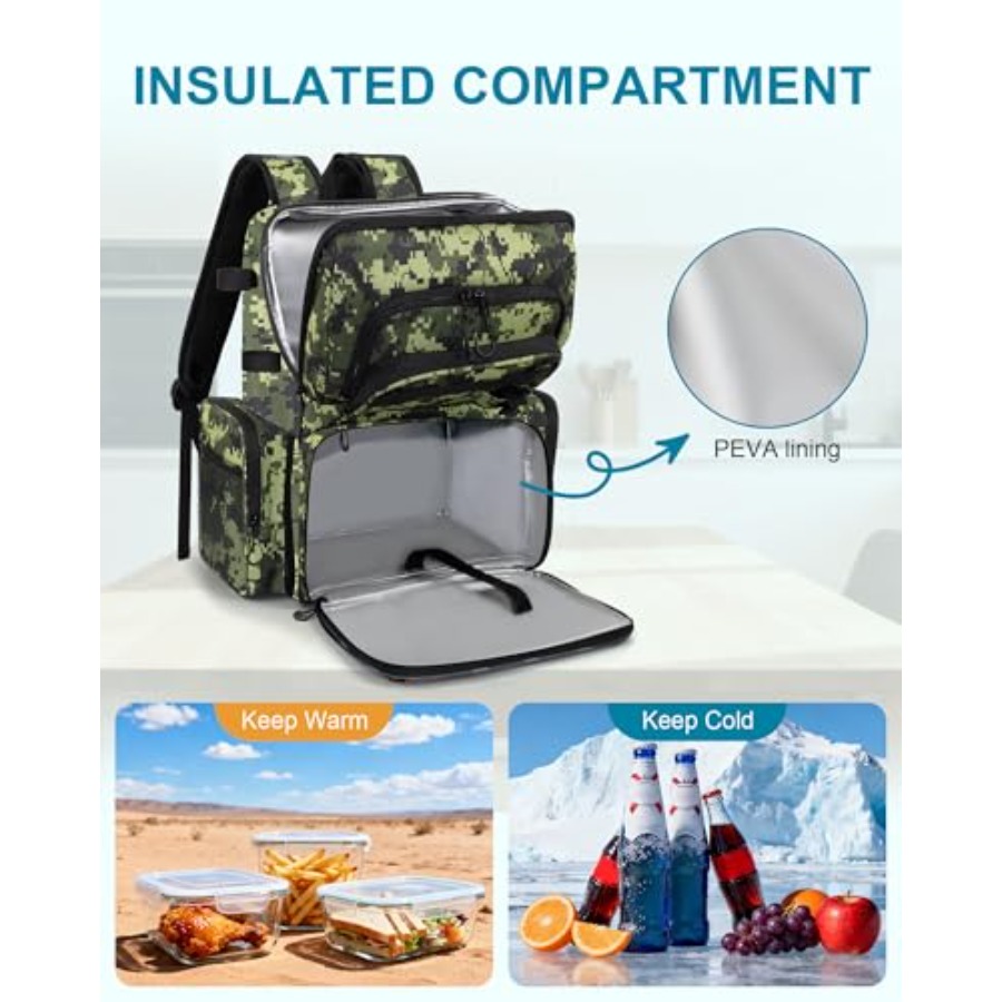 Fishing Backpack with Rod Hold - Fishing Equipment Rod avaliação e preço
